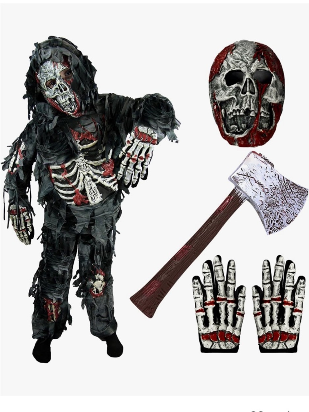 Spooktacular Creations Zombie Costume Child 3T (3-4 Yrs) Scary Halloween Boys